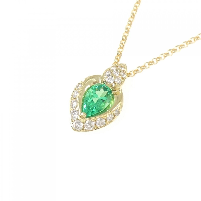 K18YG Emerald Necklace 0.44CT - Hàng hiệu Authentic 856494