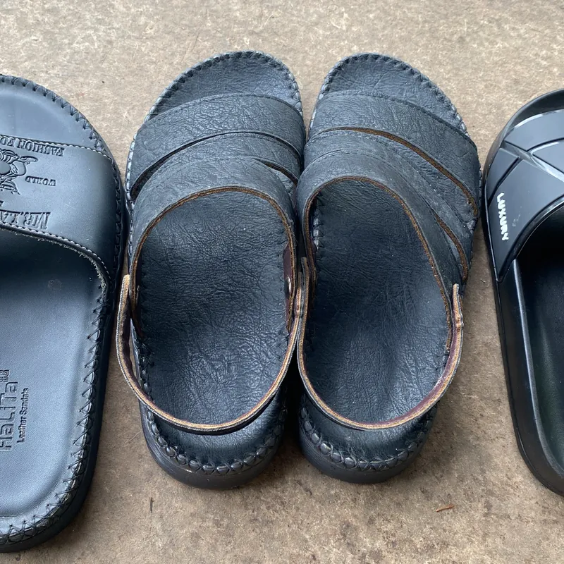 Combo 3 đôi dép da + cao su thanh lý 605066