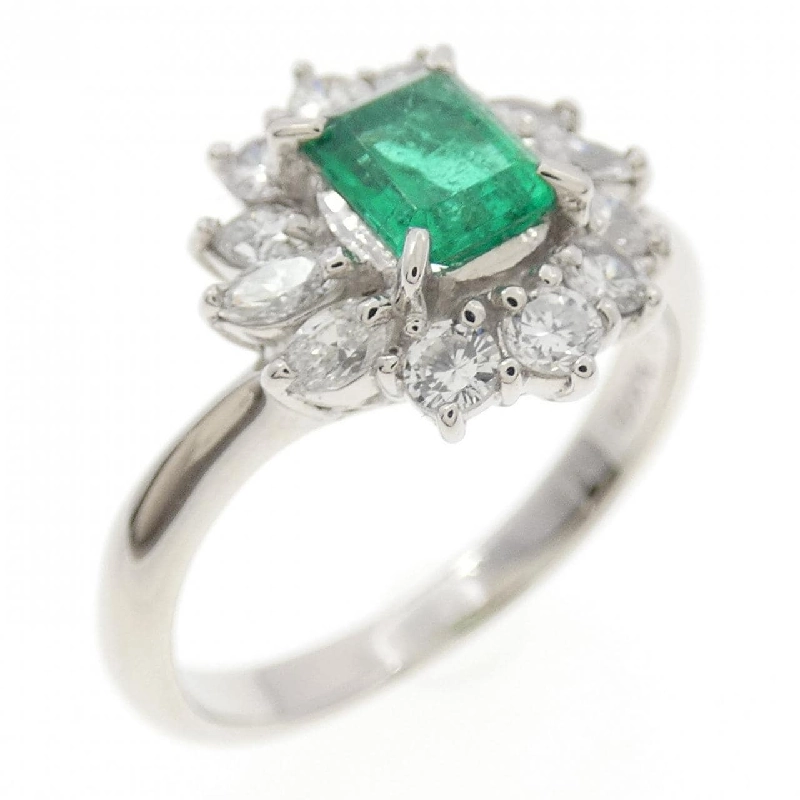 Nhẫn Emerald PT900 0.44CT - Hàng hiệu Chính hãng 850814