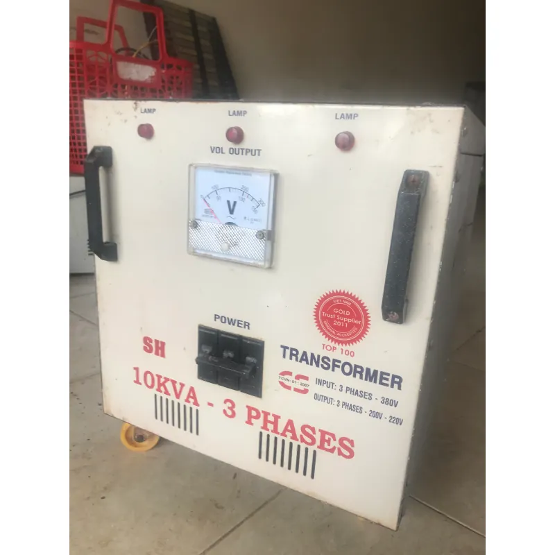 Máy biến áp 3 pha 10KVA transformer 380V-220V chính hãng 711444