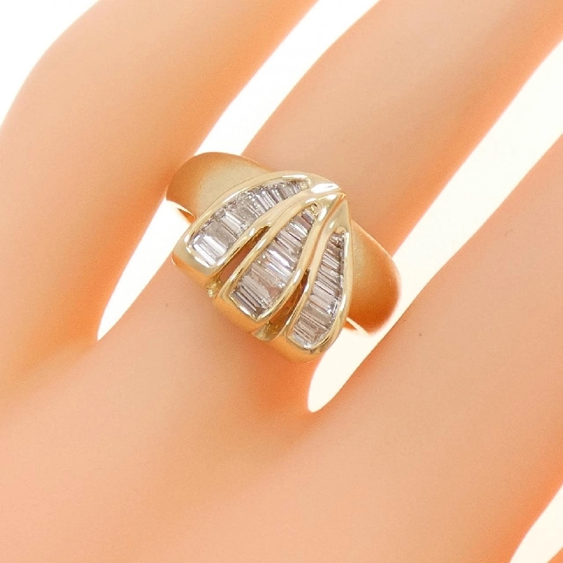 Nhẫn kim cương K18YG 0.45CT - Hàng hiệu Authentic 853831