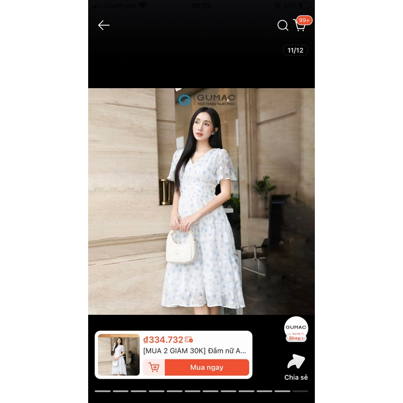 Đầm xanh Gumac  544523
