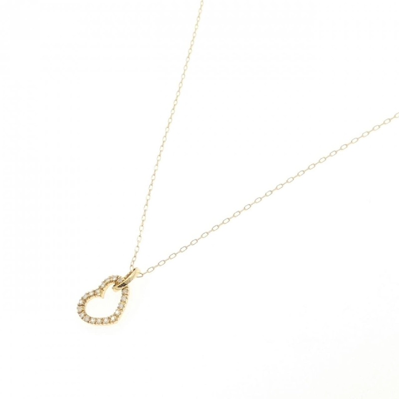K18YG Dây chuyền kim cương hình trái tim 0.15CT - Hàng hiệu Chính hãng 863873