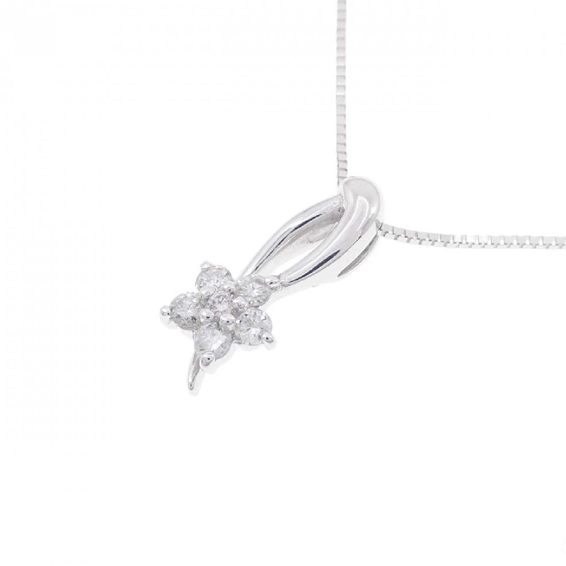 Dây chuyền kim cương hồng K18WG - Hàng hiệu Authentic 860940