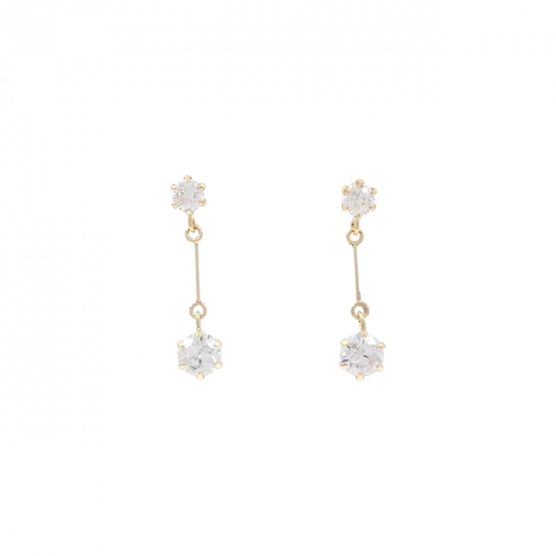 K18YG Cubic Bông tai - Hàng hiệu Authentic 867589