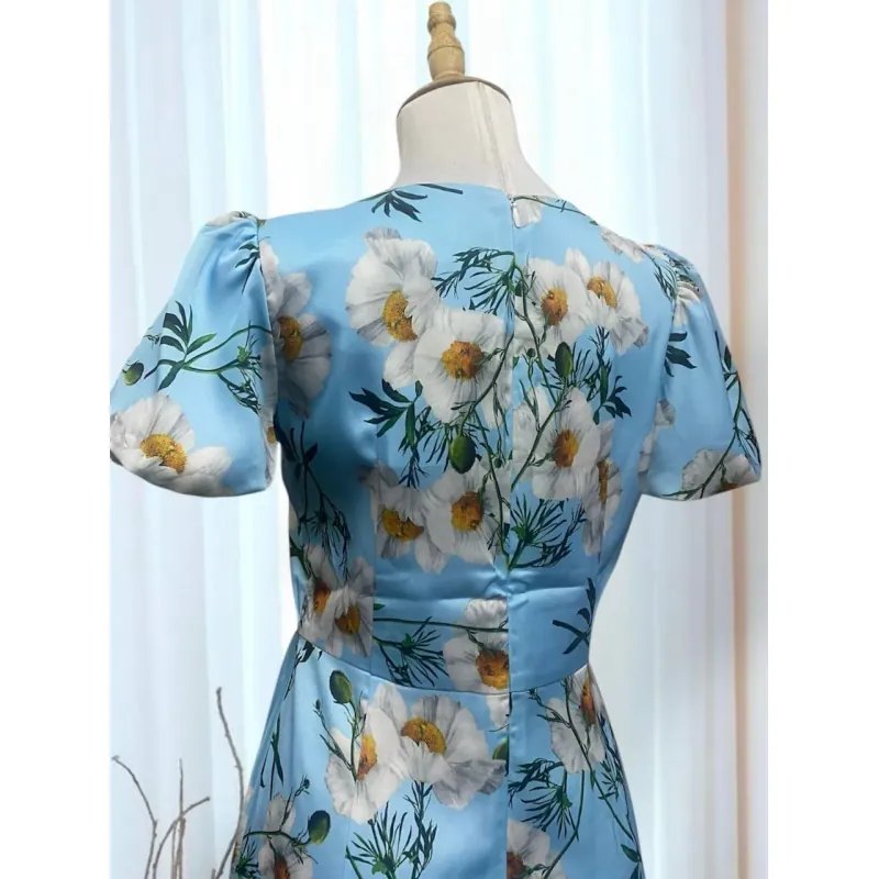 [New] Váy lụa in My's Fashion màu hồng, xanh size M 369250