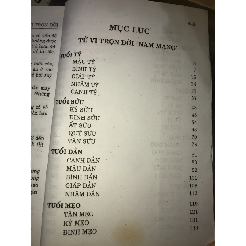 Tử vi trọn đời - Nam mạng 926132