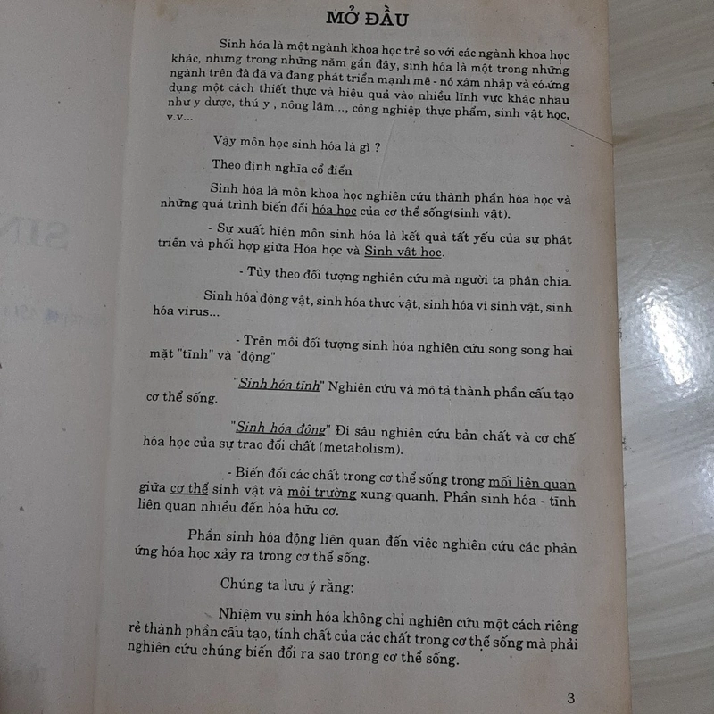Giáo trình sinh hóa cơ bản 325195