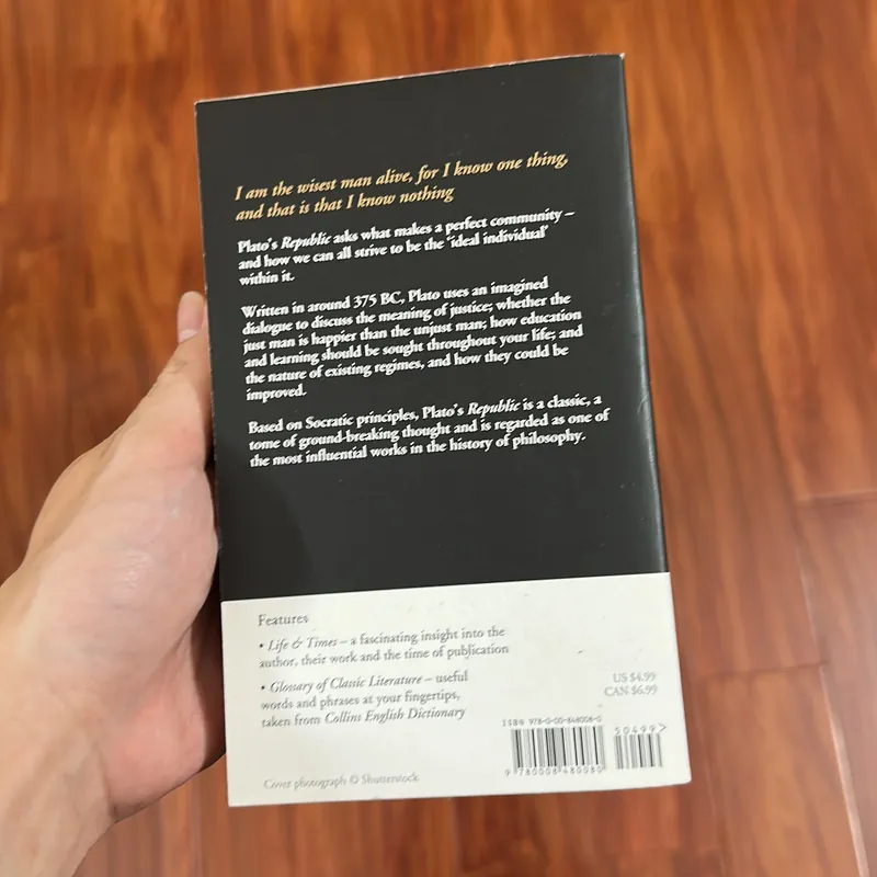 Sách - Republic by Plato - Triết học tiếng Anh - Collins Classics 590052