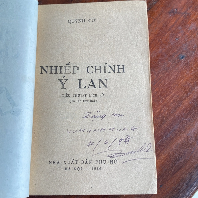 NHIẾP CHÍNH Ỷ LAN (XB 1986) 507135