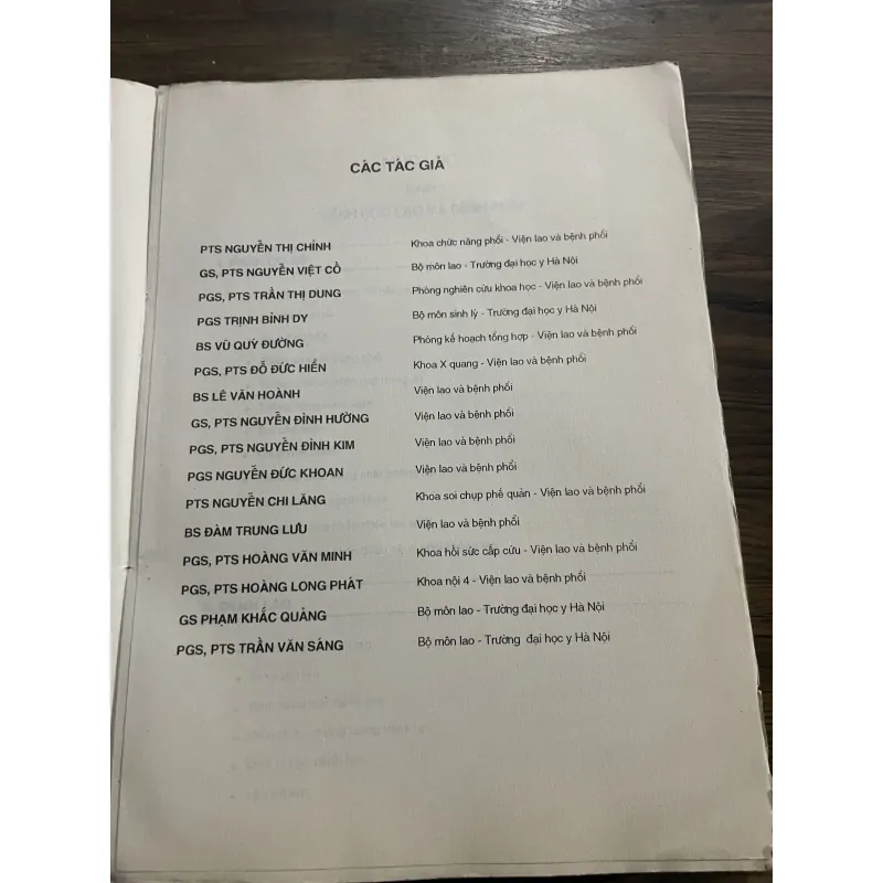 Bệnh học lao và bệnh phổi - sách y khổ lớn, 480 trang Xb 1996 993197