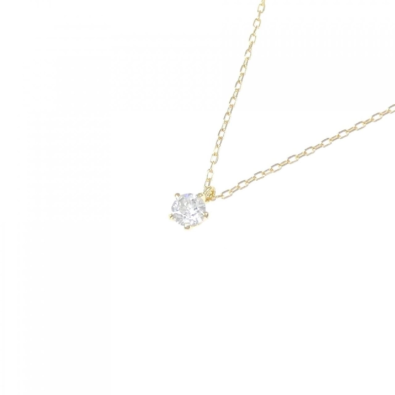 K18YG Solitaire Dây chuyền kim cương 0.08CT - Hàng hiệu Chính hãng 860122
