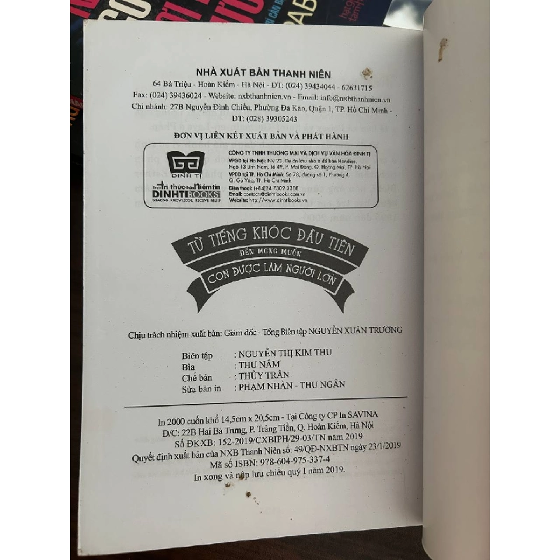 Từ Tiếng Khóc Đầu Tiên Đến Mong Muốn Con Được Làm Người Lớn - Stéphane Barbas - Stéphane Barbas 1008172