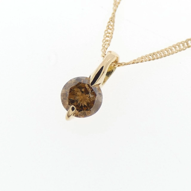 K18YG Solitaire Dây chuyền kim cương 0.2CT - Hàng hiệu Chính hãng 861599