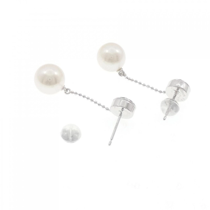 K18WG Bông tai ngọc trai Akoya 8.5mm - Hàng hiệu Chính hãng 867049