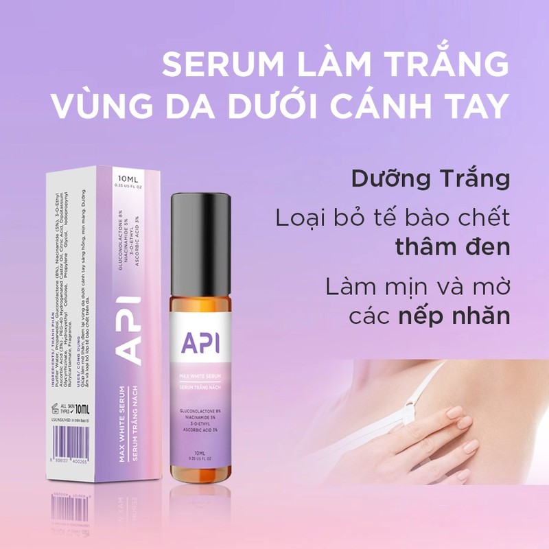 Bộ đôi API làm trắng+khử mùi 10ml 109834