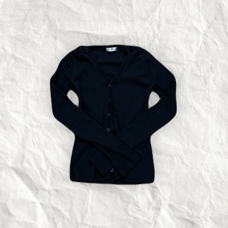 áo cardigan đen basic 🖤 546189