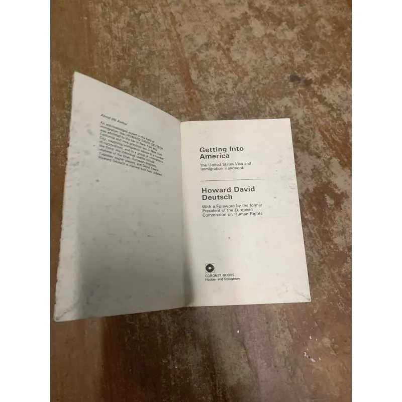 GETTING INTO AMERICA- HOWARD DAVID DEUTSCH  763153