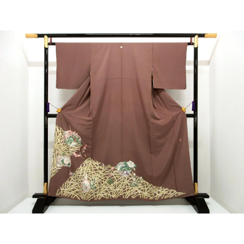 Áo kimono màu sắc lưu giữ, kết hợp với trang phục thăm, của Kakimoto Ichirō, kích thước S - Hàng hiệu Authentic 877954