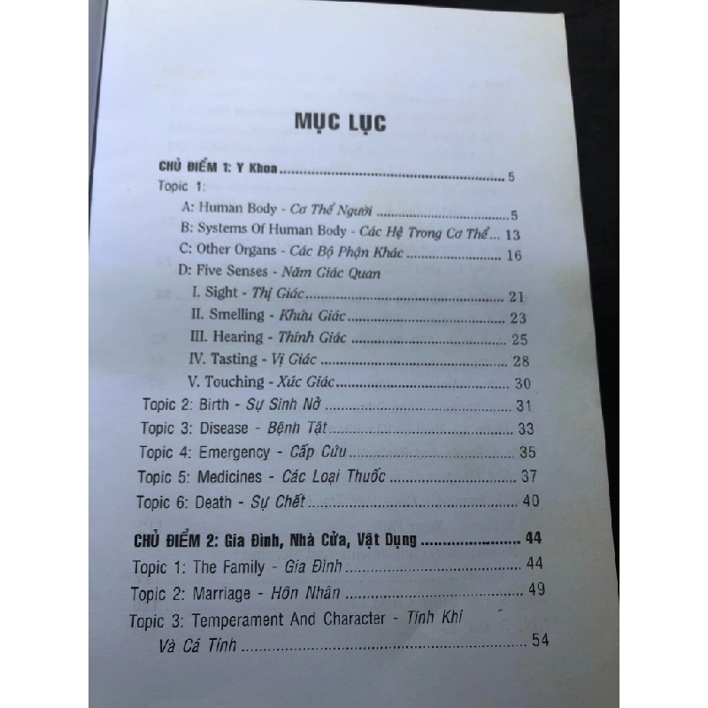 Từ vựng tiếng Anh theo chủ điểm 2015 mới 80% bẩn nhẹ Đức Tín HPB0208 HỌC NGOẠI NGỮ 348115