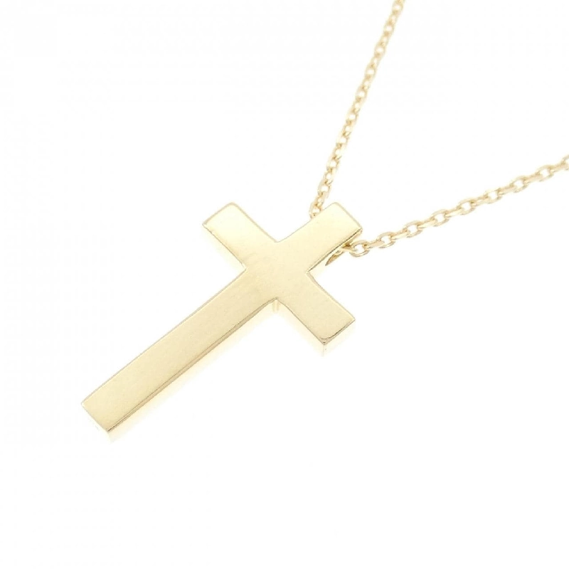 K18YG Dây chuyền hình chữ thập - Hàng hiệu Authentic 846265