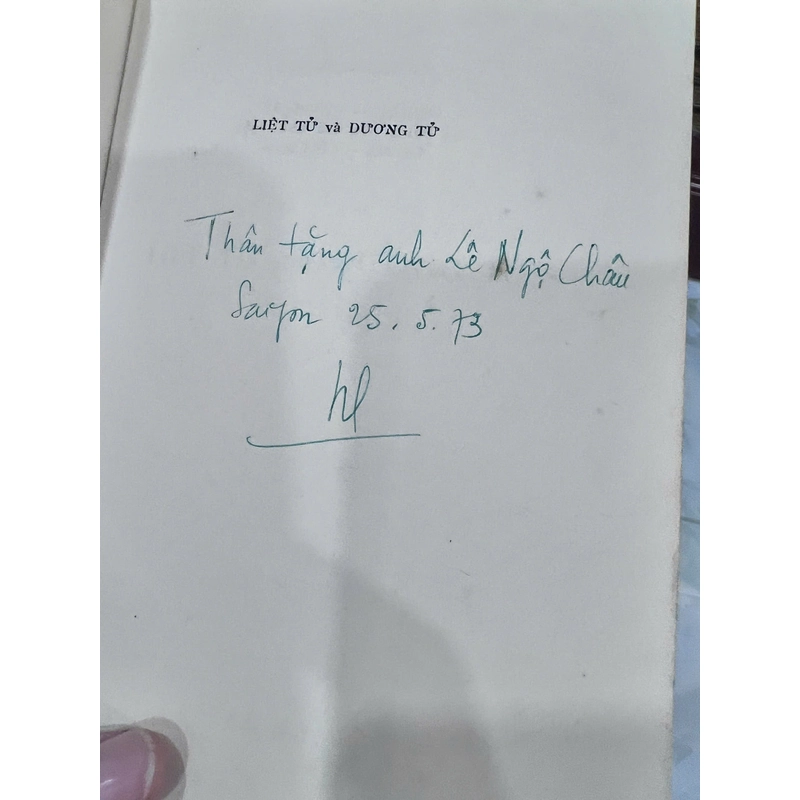 LIỆT TỬ VÀ DƯƠNG TỬ (BẢN ĐẶC BIỆT CÓ THỦ BÚT TÁC GIẢ) - NGUYỄN HIẾN LÊ 537299