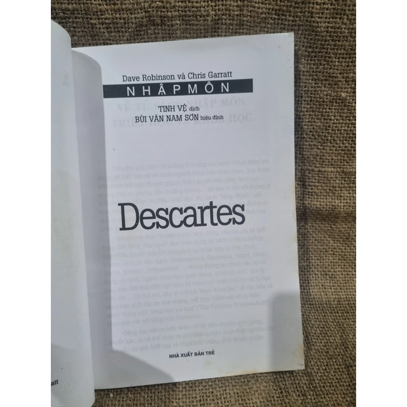 Nhập môn Descartes, nxb Trẻ  307370