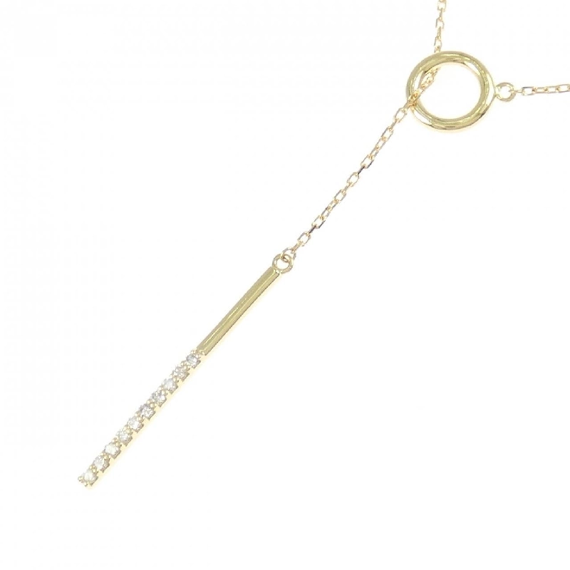 Dây chuyền kim cương K18YG 0.10CT - Hàng hiệu Chính hãng 858207