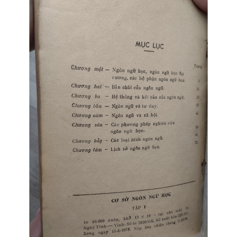 CƠ SỞ NGÔN NGỮ HỌC _ TẬP 1 ( năm 1978) 276261