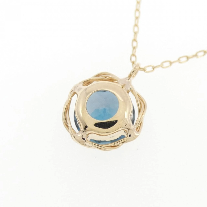 K10YG Blue Topaz Necklace - Hàng hiệu Authentic 861206