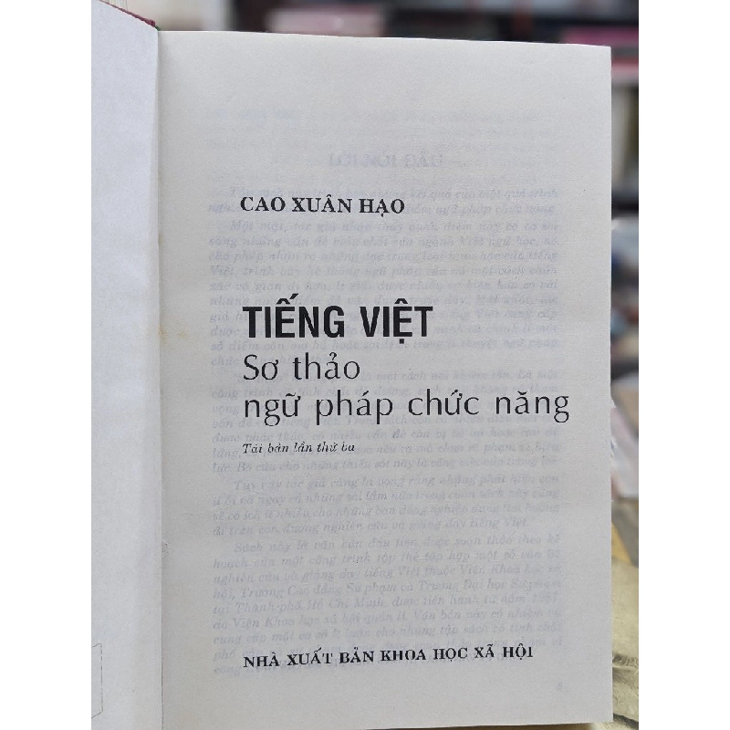 Tiếng Việt sơ thảo ngữ pháp chức năng - Cao Xuân Hạo 125941