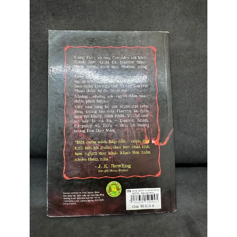 [Phiên Chợ Sách Cũ] Địa Đạo Máu - Những Câu Chuyện Lỳ Lạ Của Darren Shan - Tập 5 2804, 2011 445710