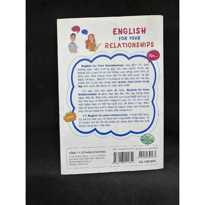 English For Your Relationships - Giao Tiếp Tiếng Anh Như Người Bản Xứ, Nguyên Thanh Loan, 2019, Mới 90% SBM270325 918985