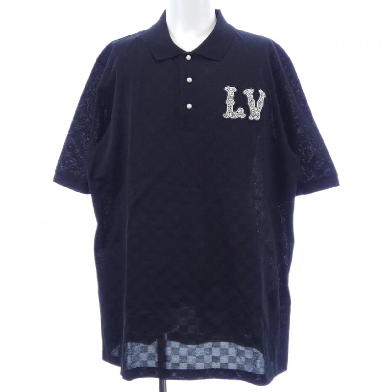 Áo polo cotton pique Louis Vuitton với logo thêu LV HQY61WJUV - Hàng hiệu Authentic 890562