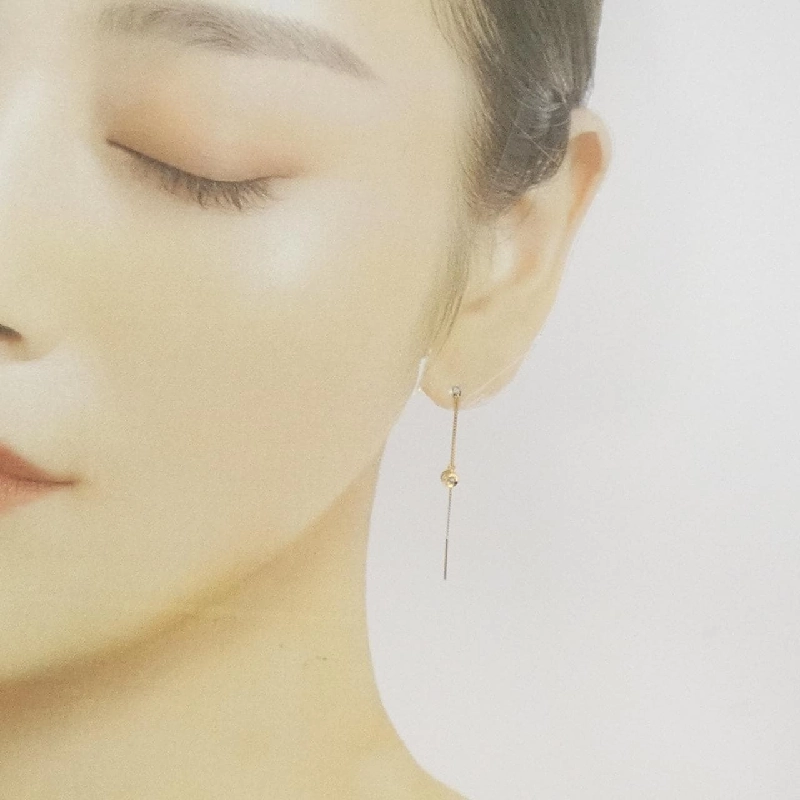 K18YG Bông tai kim cương - Hàng hiệu Authentic 870767