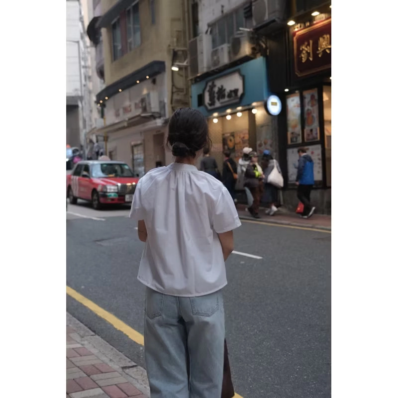 Áo sơ mi trắng tay bồng 452391