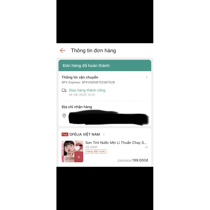 Son Ofelia Sugar Plum màu Simp 09 992299