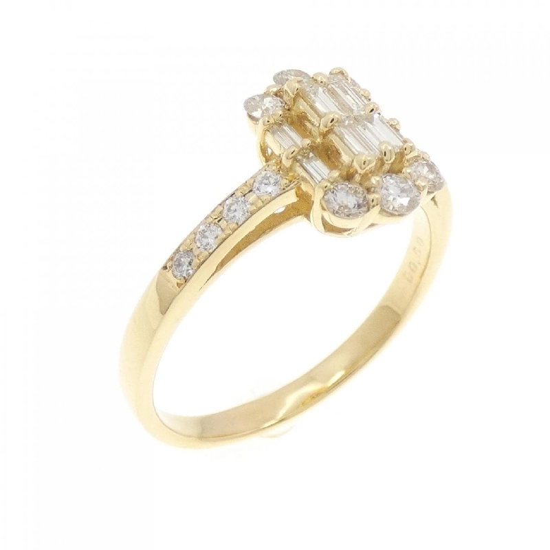 【Sản phẩm mới】Nhẫn kim cương K18YG 0.50CT 671543