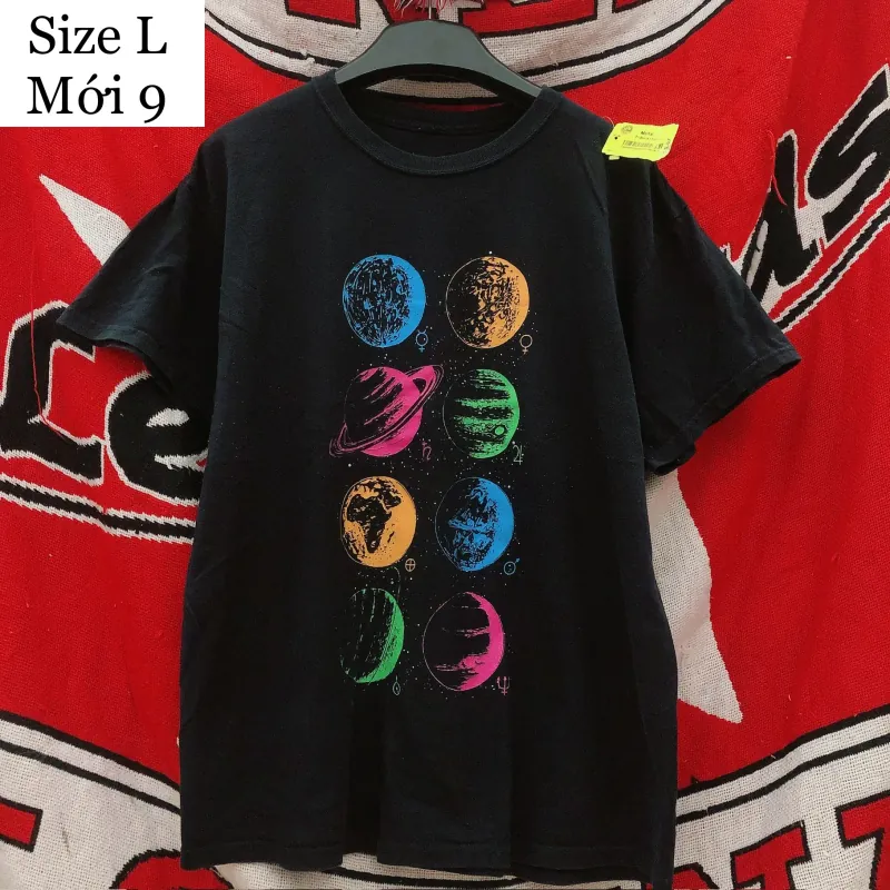 Áo phông Mỹ đen 2hand size L (70kg-dưới 80kg) 973442