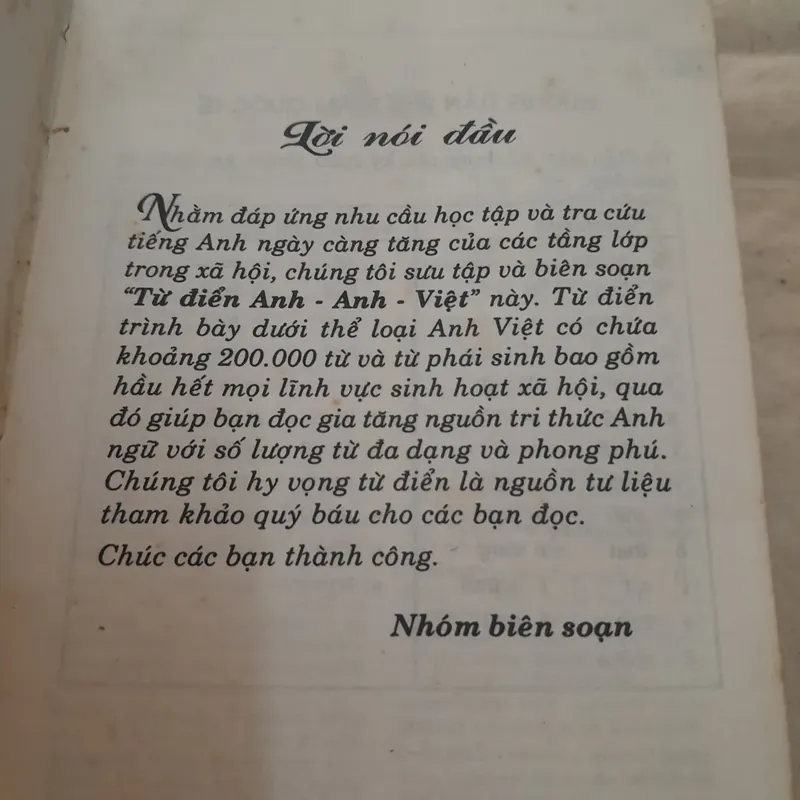 Từ điển Anh Anh Việt. Tác giả Nguyễn Quang Minh Trí và Nhóm. 200.000 từ  593068