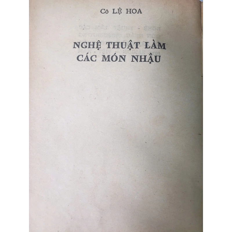 NGHỆ THUẬT LÀM CÁC MÓN NHẬU & NGHỆ THUẬT LÀM BẾP 509857