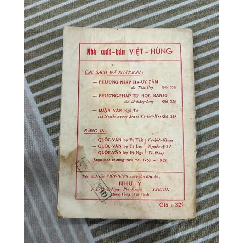 Luận Văn - Ngũ Tứ Nxb Việt Hùng Xb năm 1958 591987