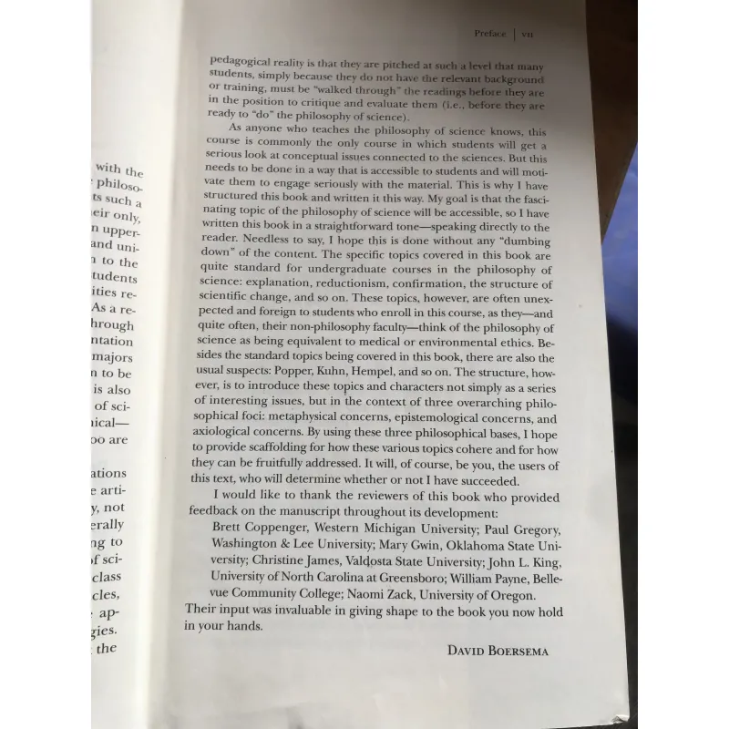 PHILOSOPHY OF SCIENCE 1021515