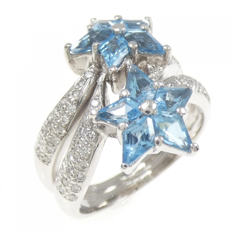 Nhẫn Blue Topaz K18WG 1.40CT - Hàng hiệu Chính hãng 847832
