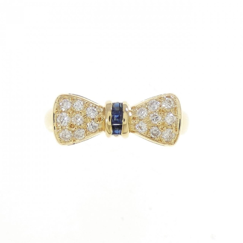 Nhẫn Sapphire Ruy Băng K18YG - Hàng hiệu Chính hãng 849502