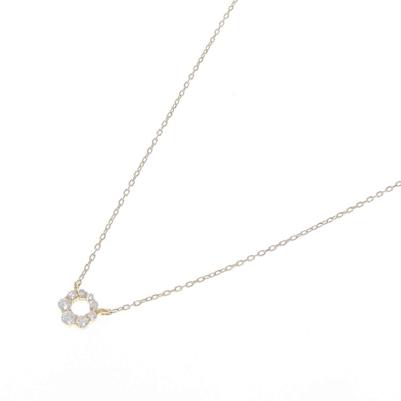 Dây chuyền kim cương K18YG 0.07CT - Hàng hiệu Chính hãng 857719