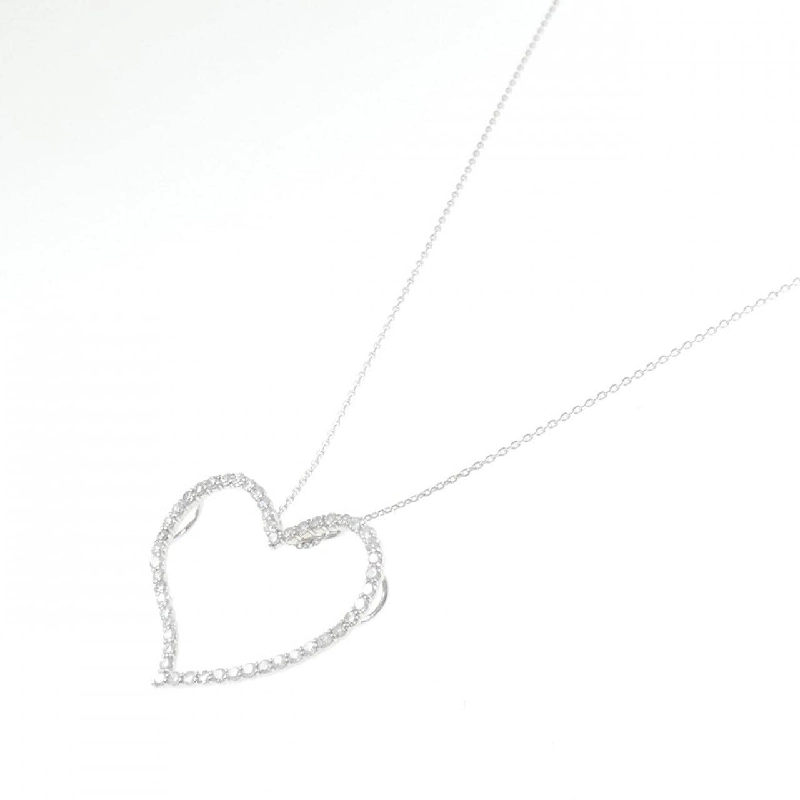 K18WG Dây chuyền kim cương hình trái tim 1.00CT - Hàng hiệu Chính hãng 862388