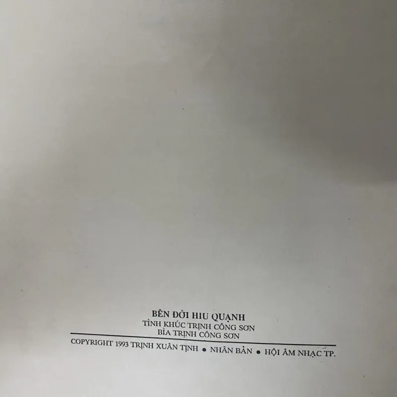 Tập nhạc: Bên Đời Hiu Quạnh- Trịnh Công Sơn 1024411