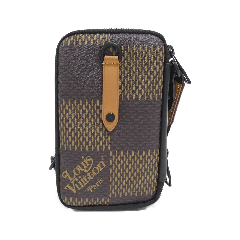 Túi đeo vai Louis Vuitton Damier Giant (LV Squared) Double Phone Pouch N40377 - Hàng hiệu Chính hãng 768905