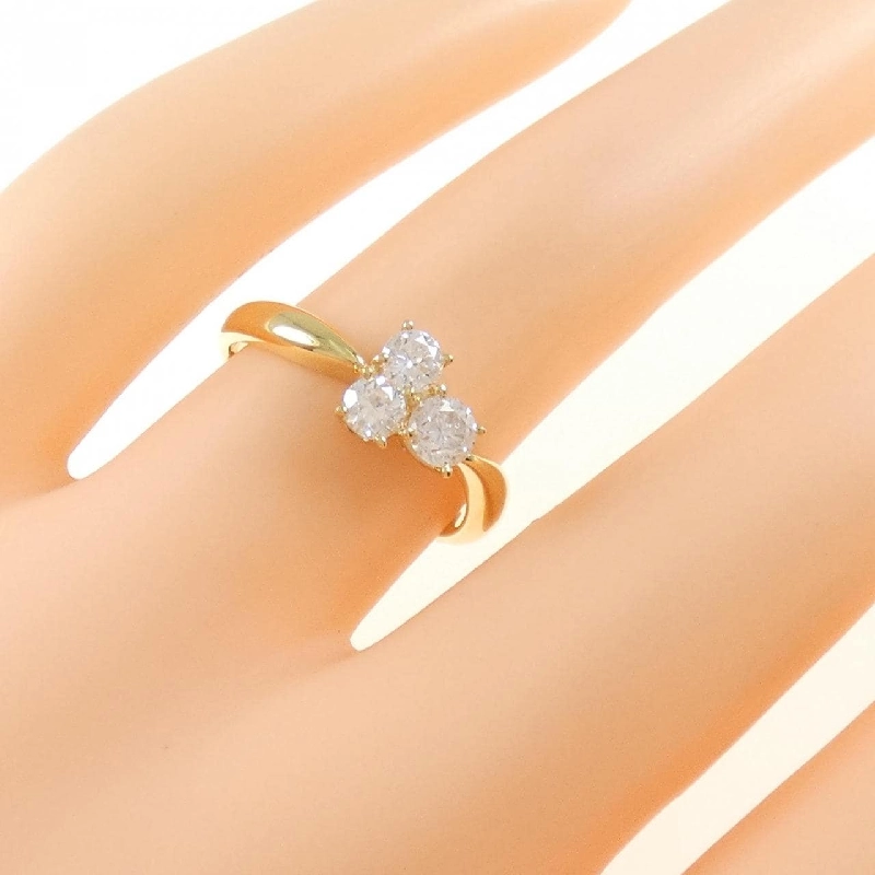 Nhẫn kim cương K18YG 0.53CT 671038